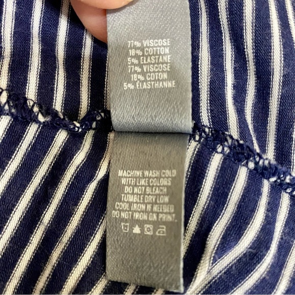 American Eagle aerie Real Soft Navy Blue & White Striped Tank - Picture 7 of 7